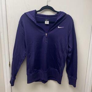 Nike Half Zip Pullover Hoodie in Deep Purple Size Medium